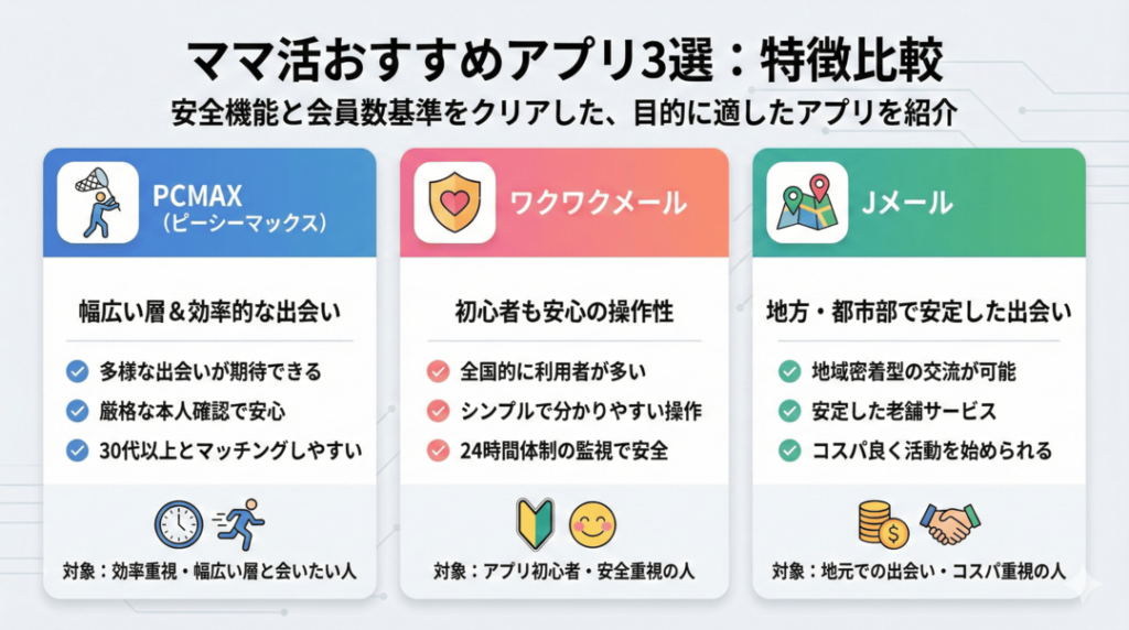 ママ活に向いているおすすめアプリ3選