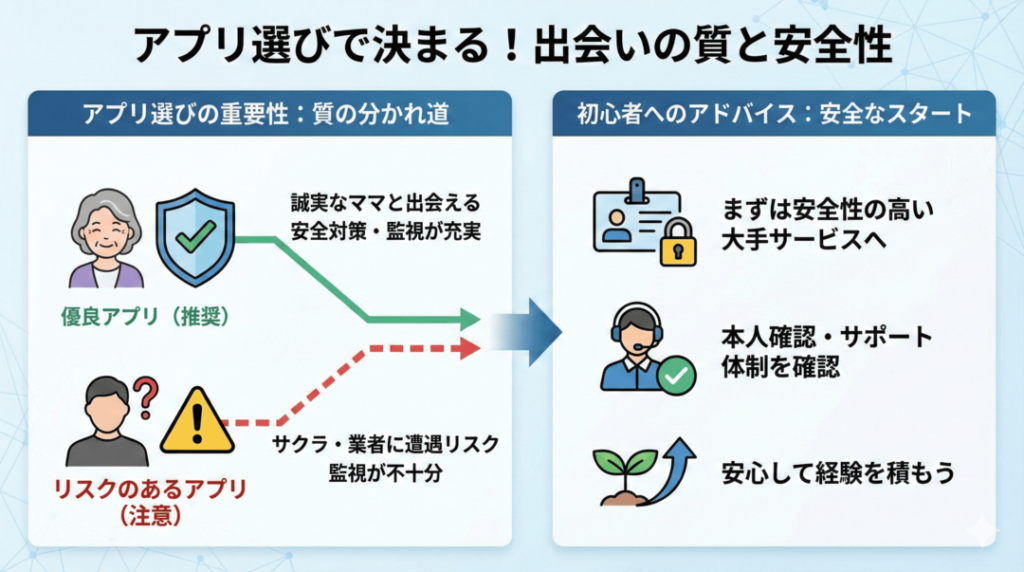 ママ活アプリを選ぶ前に知っておきたいこと